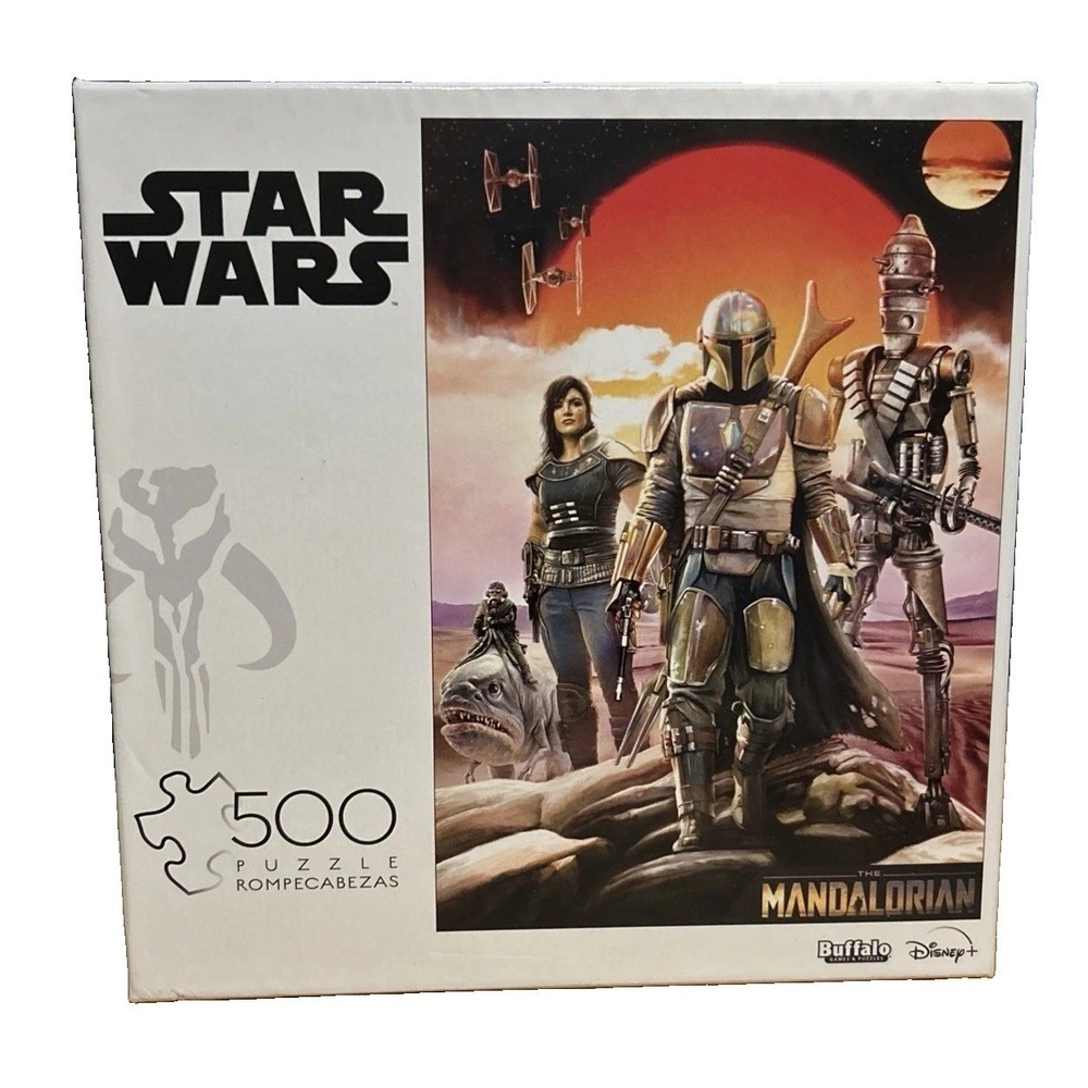 "The Mandalorian" Jigsaw Puzzle Disney Star Wars 500 Pc Buffalo Poster Complete